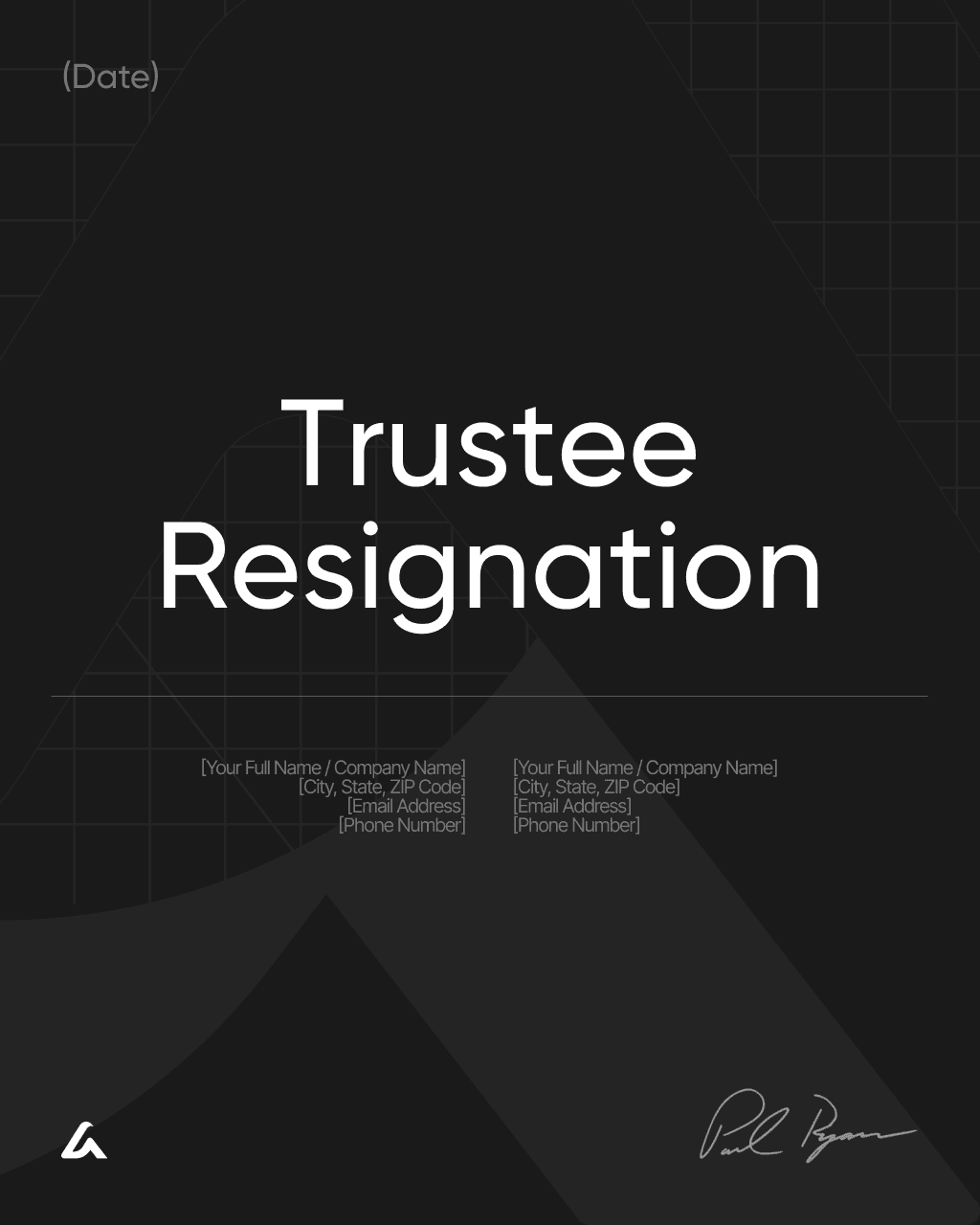 Trustee Resignation