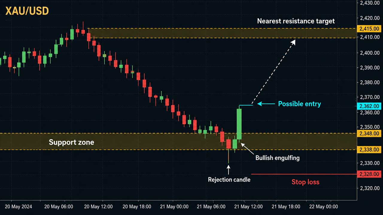 Strong breakout candle