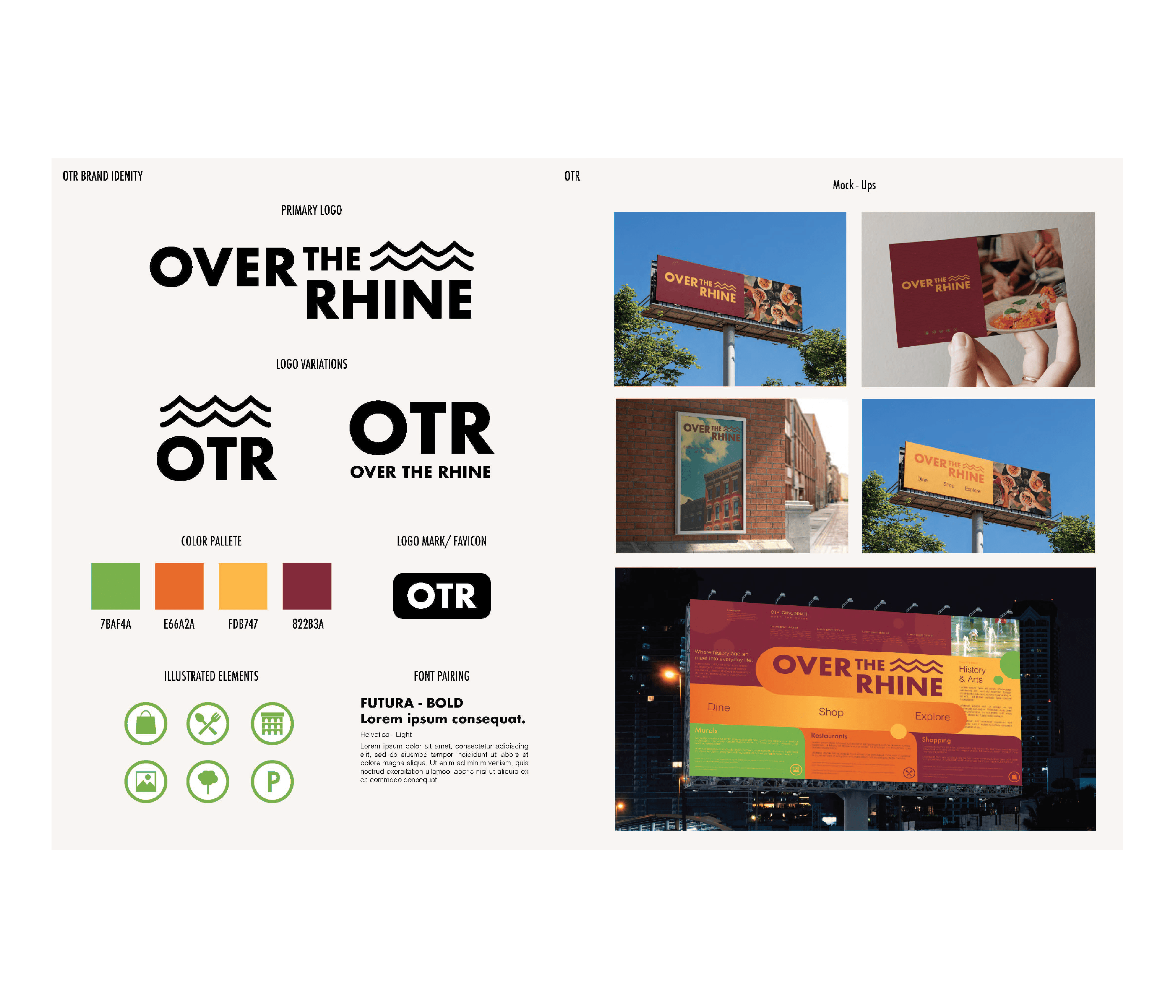 Top view of coffee can mockup with bold black typography on white background