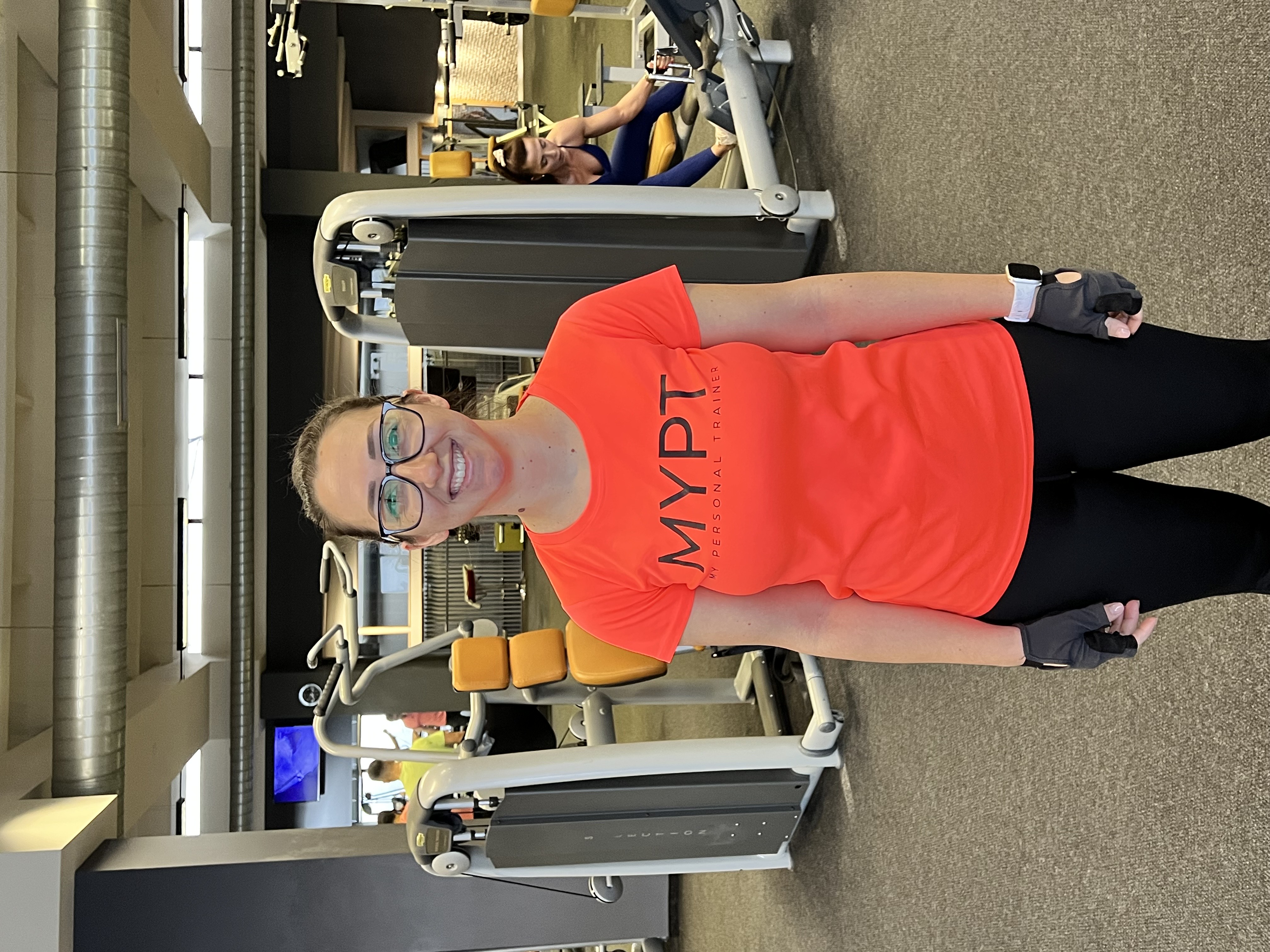 Before and after transformation photos of a Fitnix client