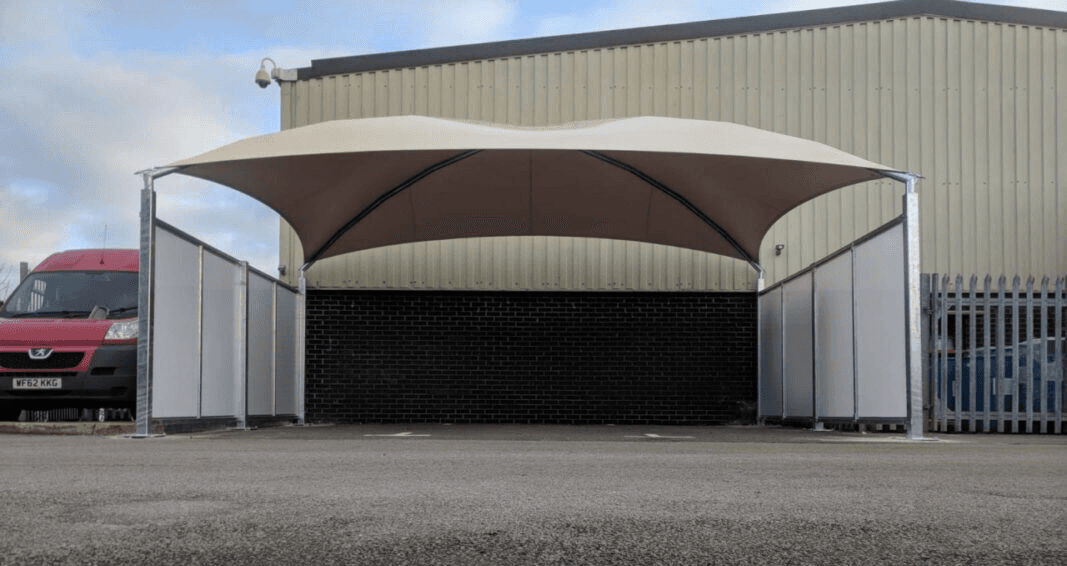 Paneling and Enclosed Structure Canopy