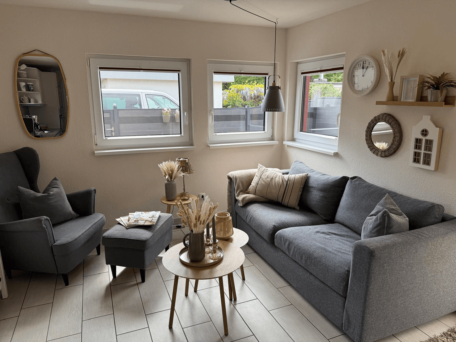 image of a house cabin living room