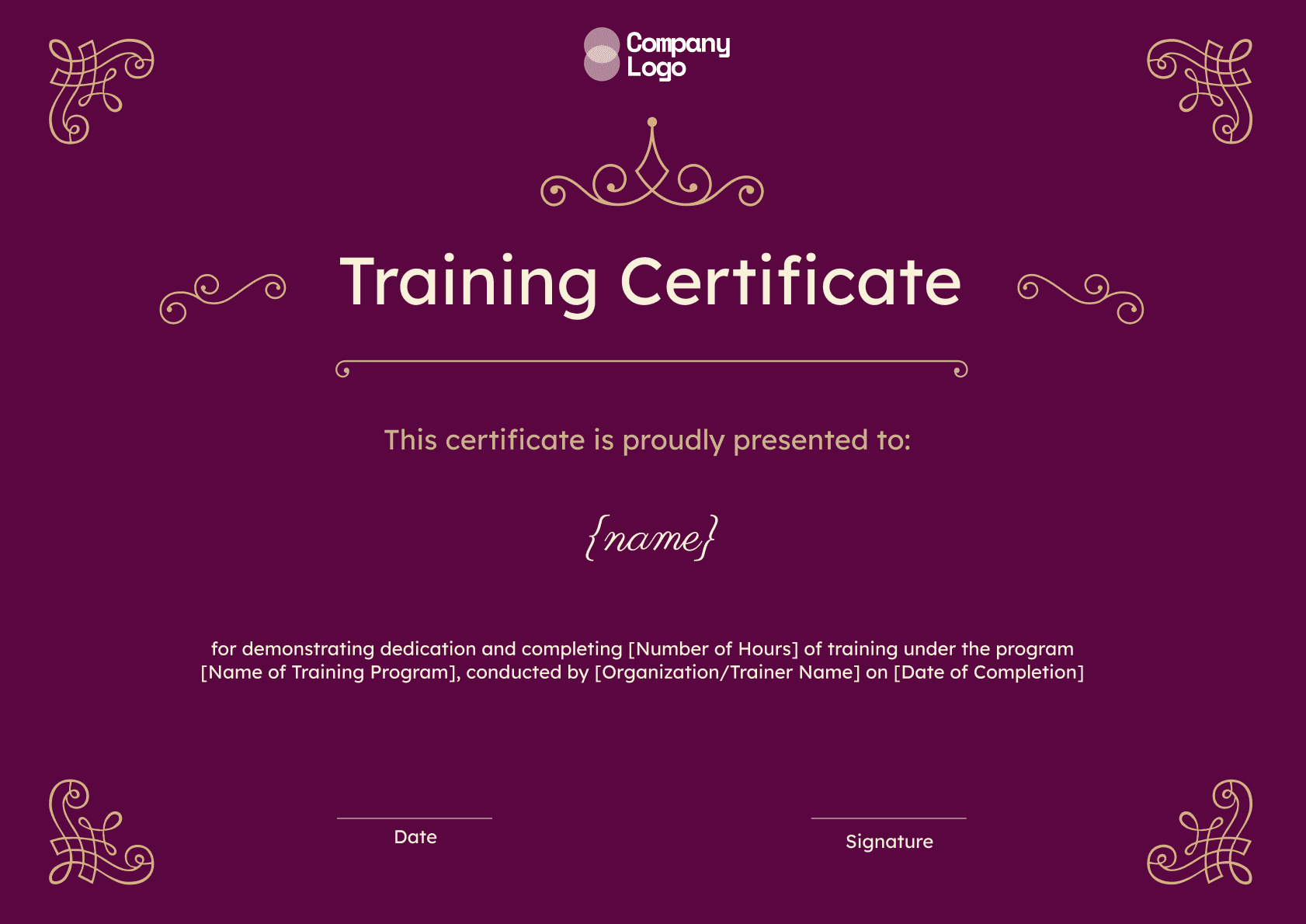 Wauld - Professional and attractive green recognition badge template