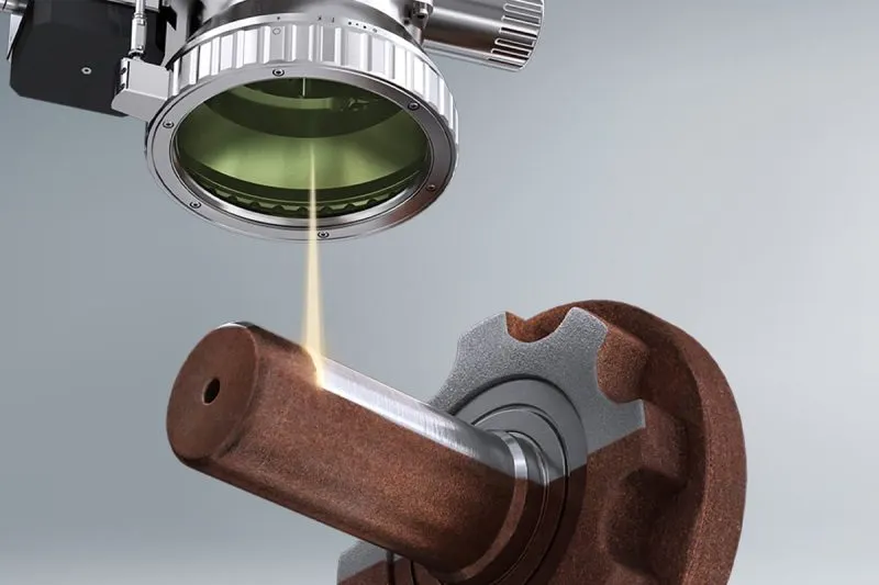 maquina de limpieza laser funcionando