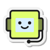 Stylized white envelope icon tilted at an angle, representing a message or notification.