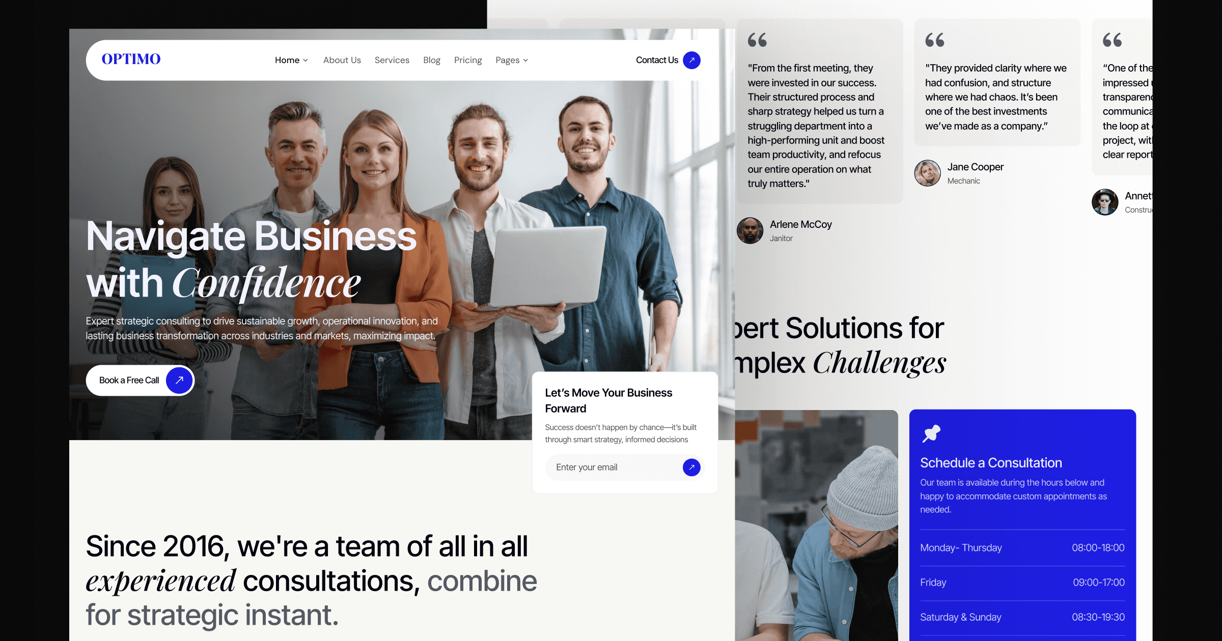 Optimo - Business Consultation & Training