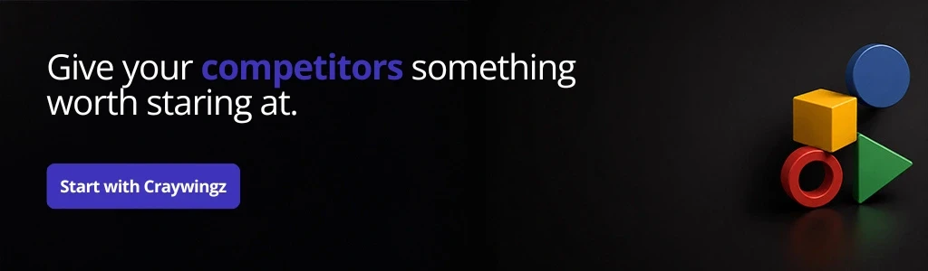 Creative advertising services CTA banner by Craywingz
