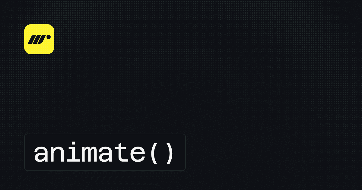 animate() — Create JavaScript, SVG animations | Motion