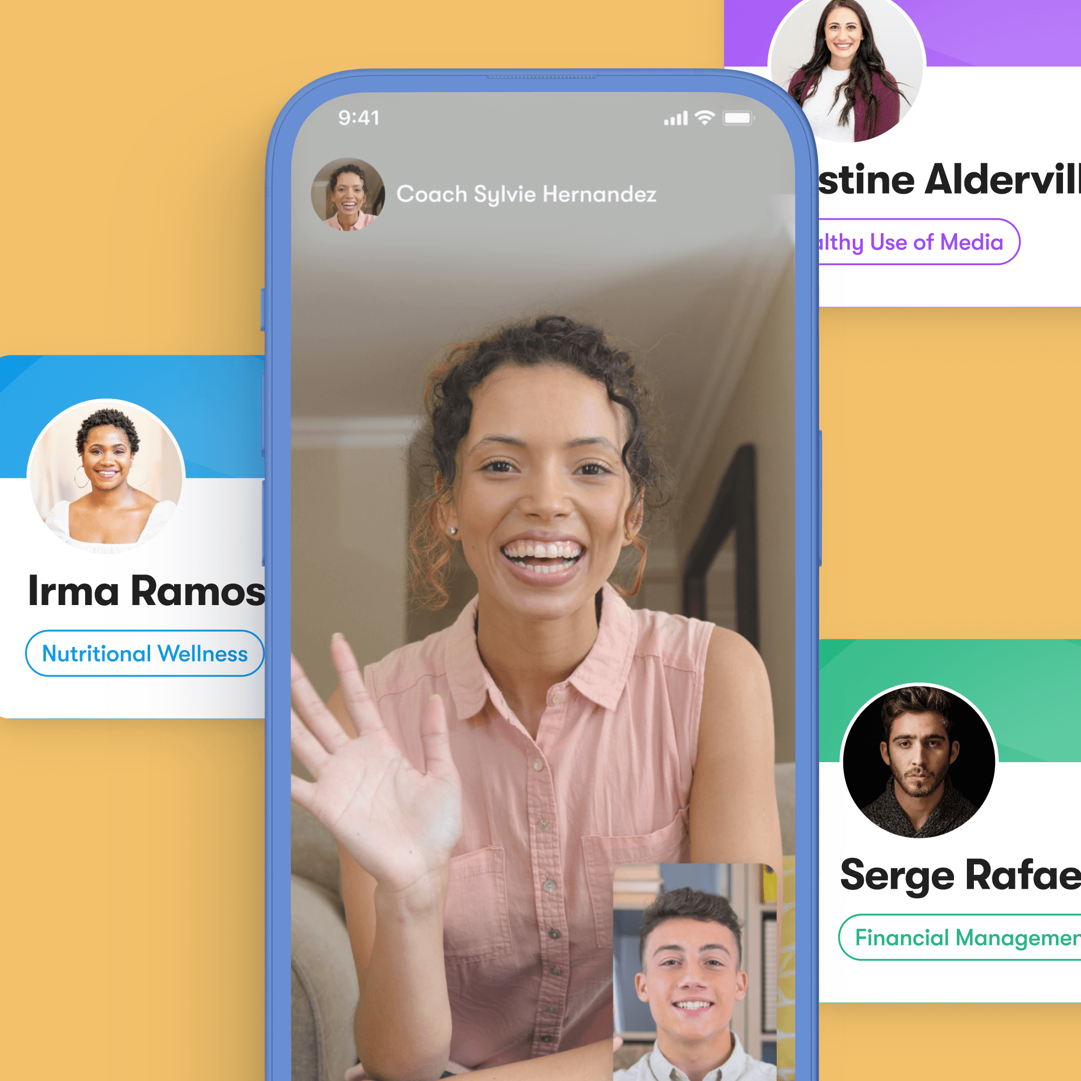 This is an image of a student receiving teletherapy counseling from Impact Suite and getting support in a crisis or even ongoing care.
