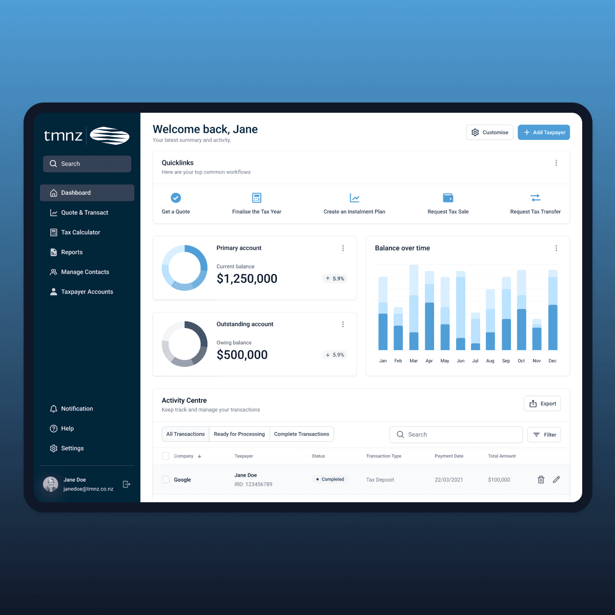 Tax Management NZ cover image