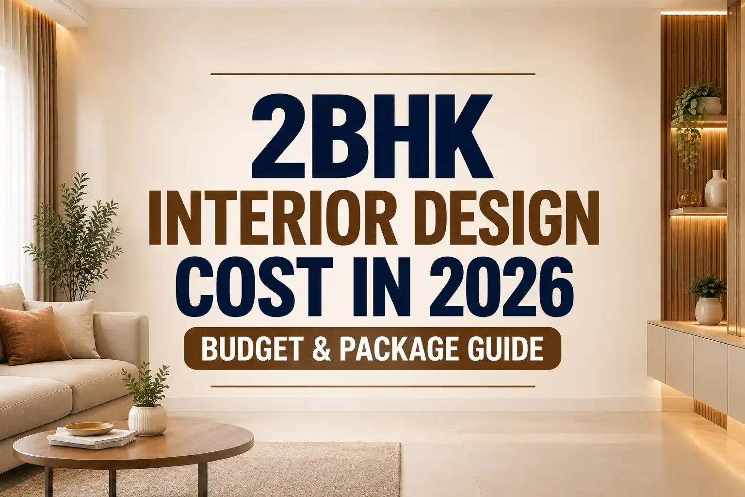 2BHK Interior Design Cost in 2026: Budget & Package Guide