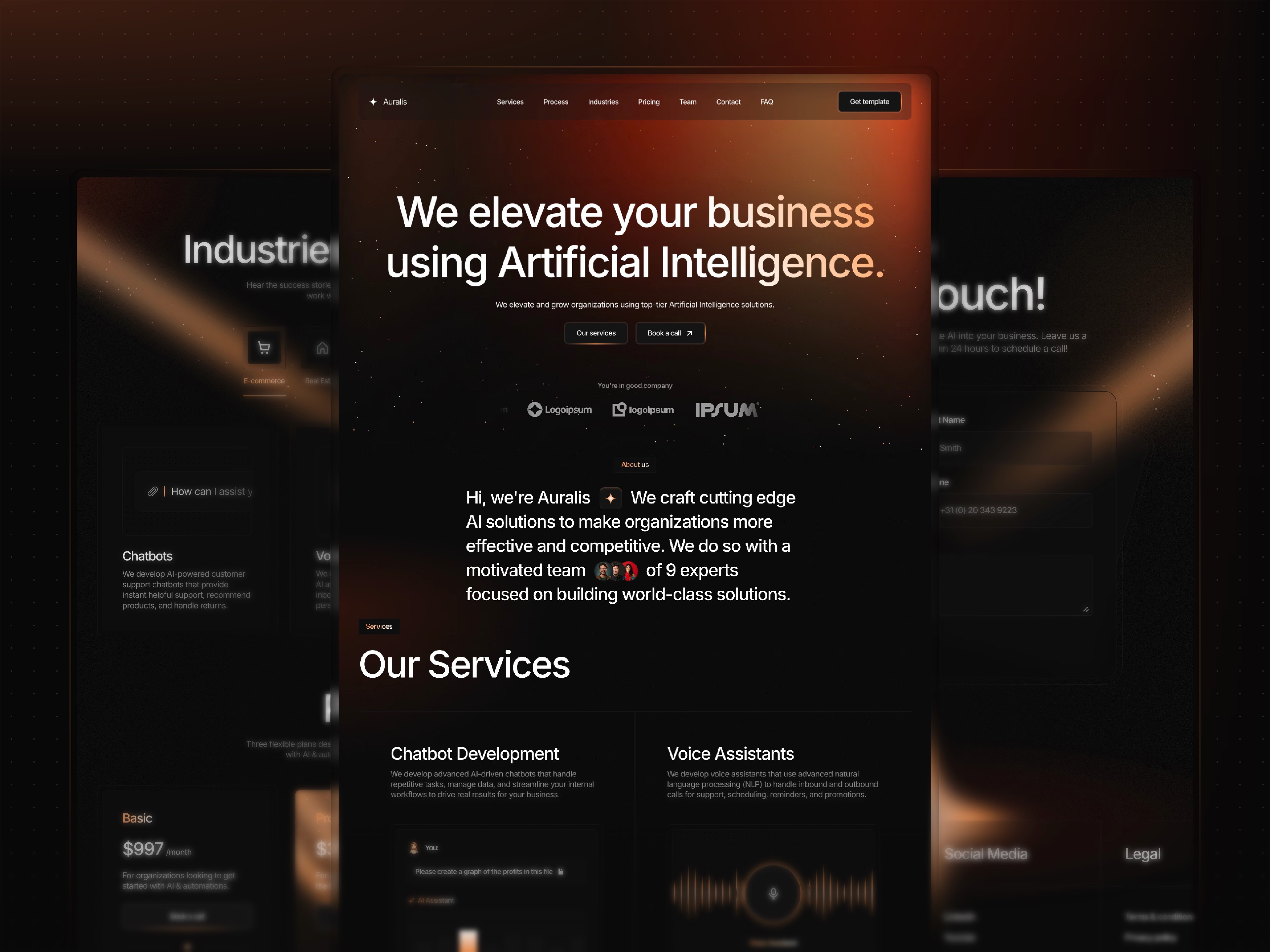 Auralis Framer Template