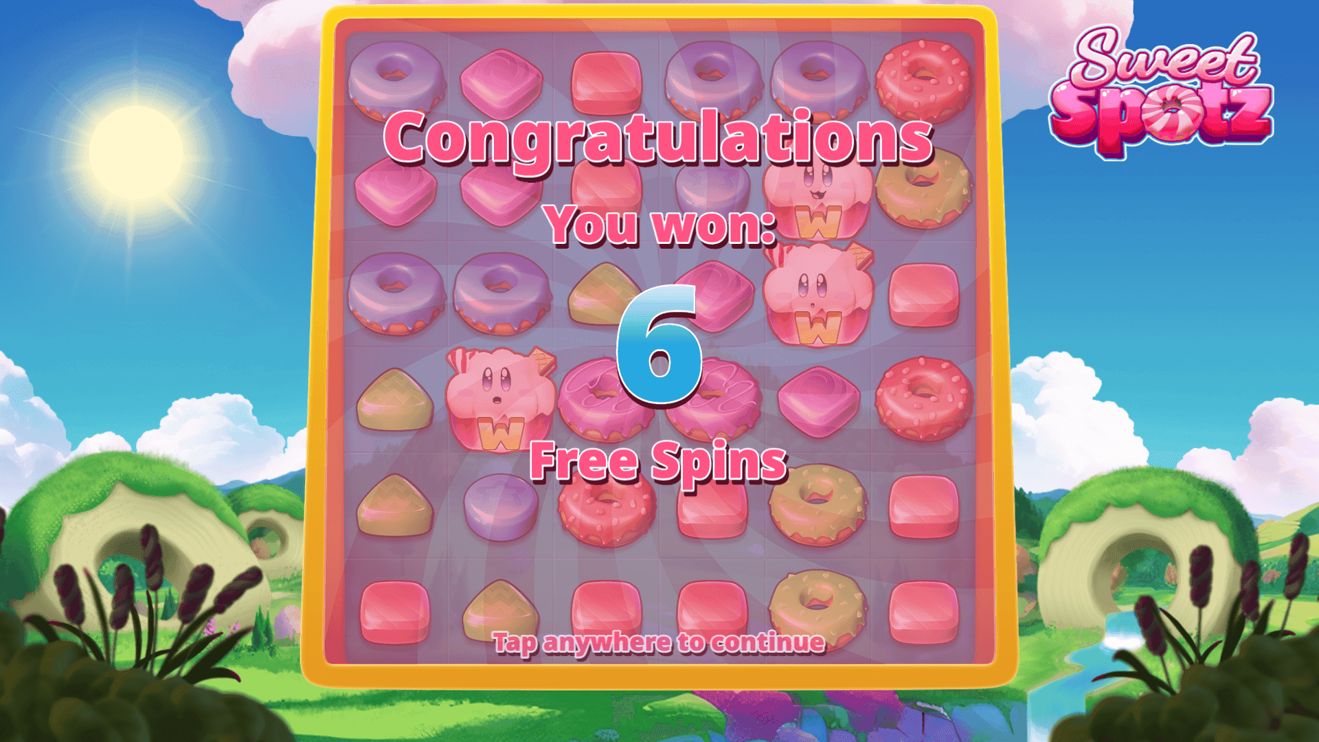 Sweet Spotz - free spins officiel Slotmill