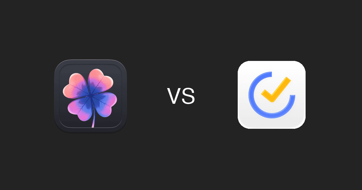 Aftertone vs TickTick 2026 comparison — productivity system versus all-in-one to-do app