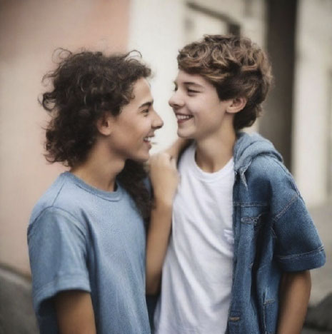 Niños sonriendo - Imagen IA