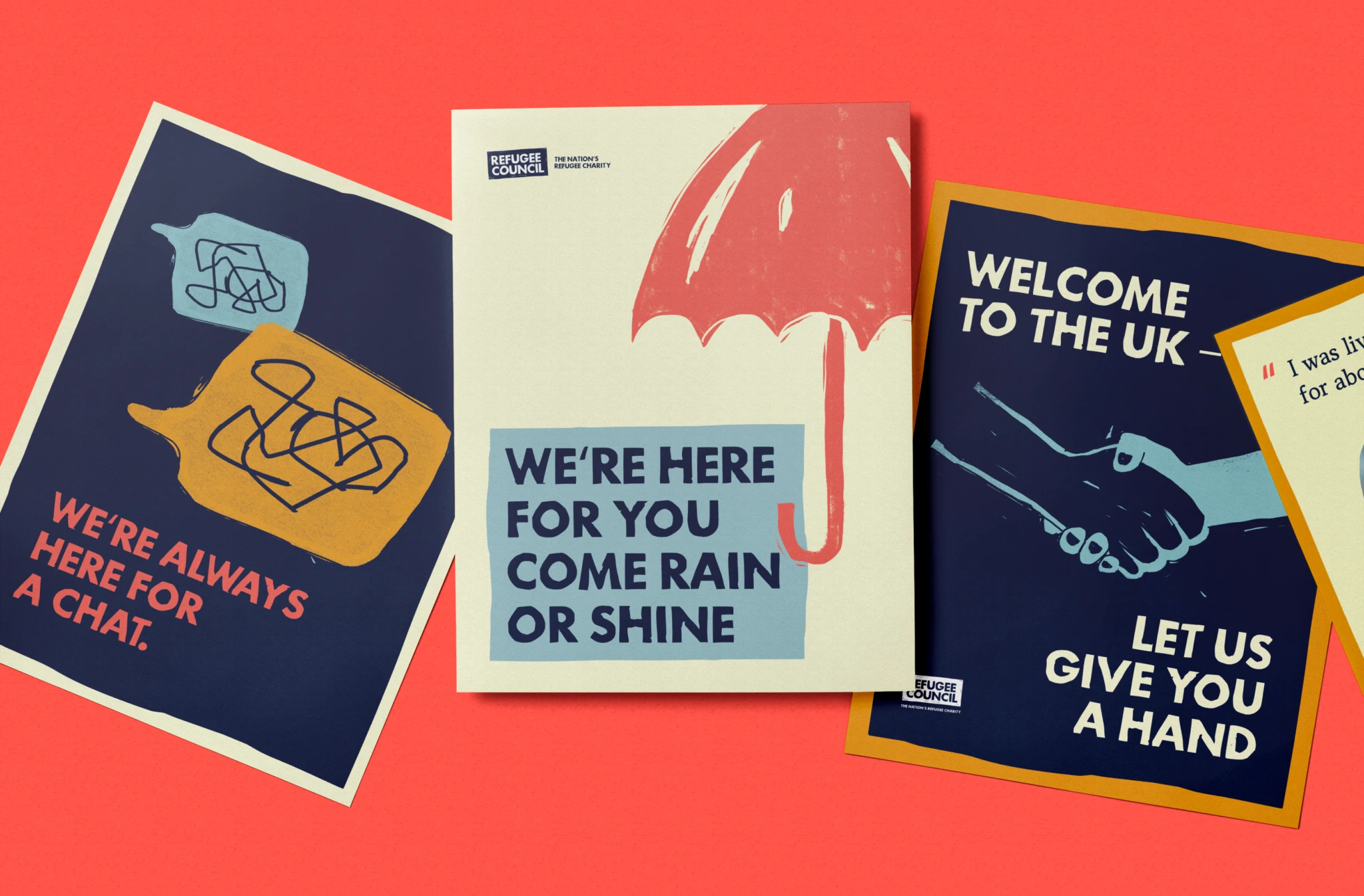 Hero image featuring a greyscaled communication platform on an abstract background.