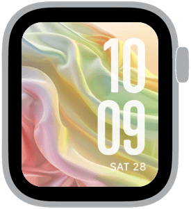 gelato dream Apple Watch face preview 4 featuring abstract, gradient, and summer.