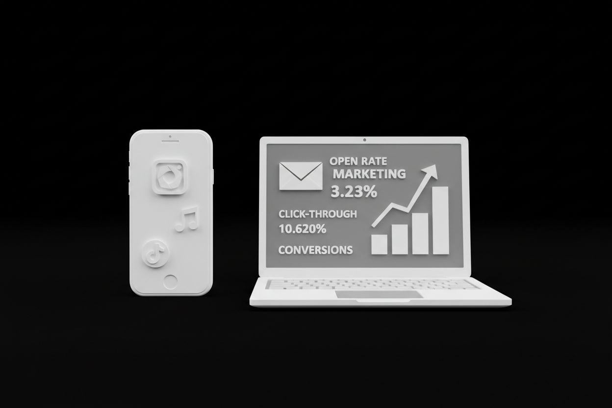 Multi-channel marketing tracking with UTM parameters across social media and email