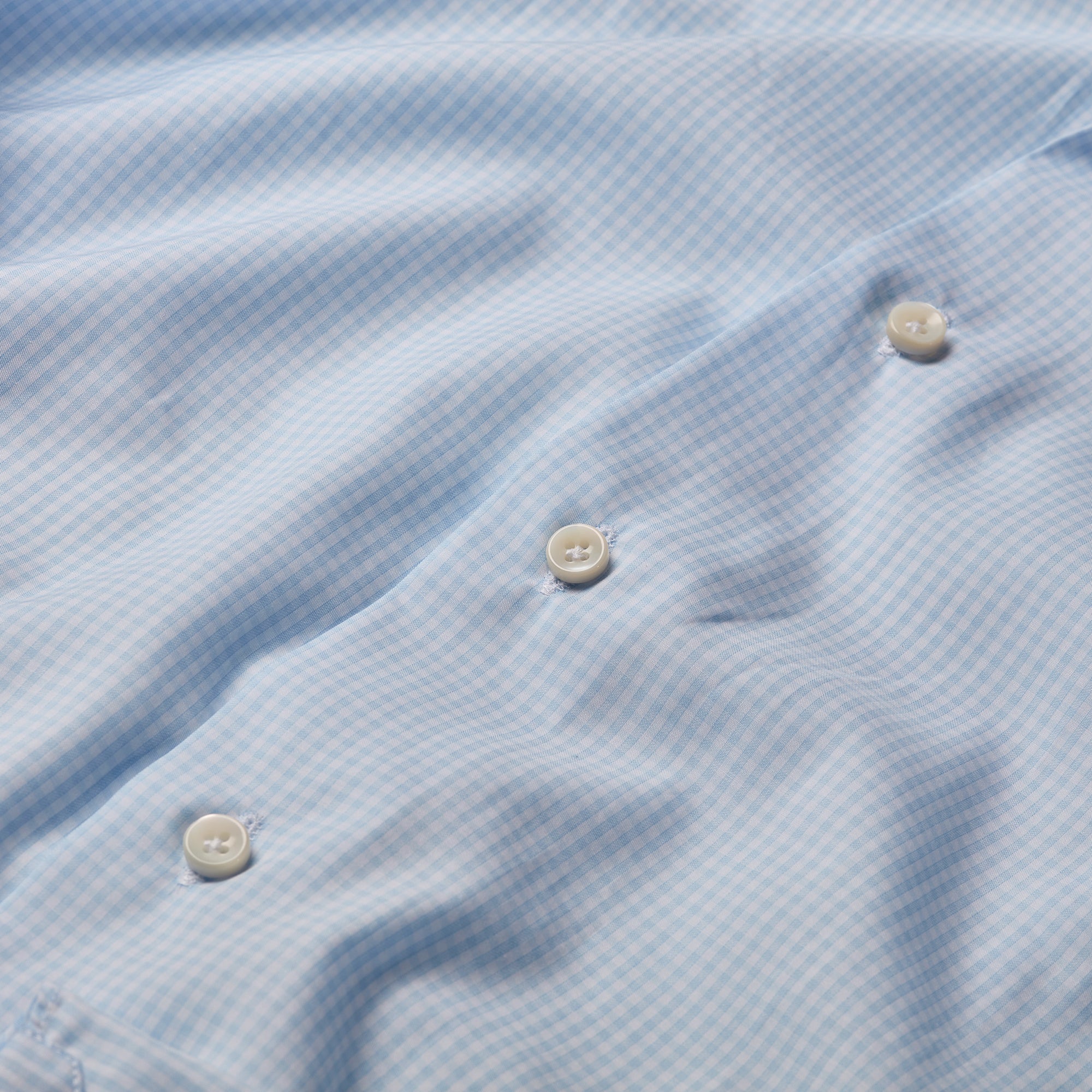Adda River Light Blue Check Shirt - Mandelli UK