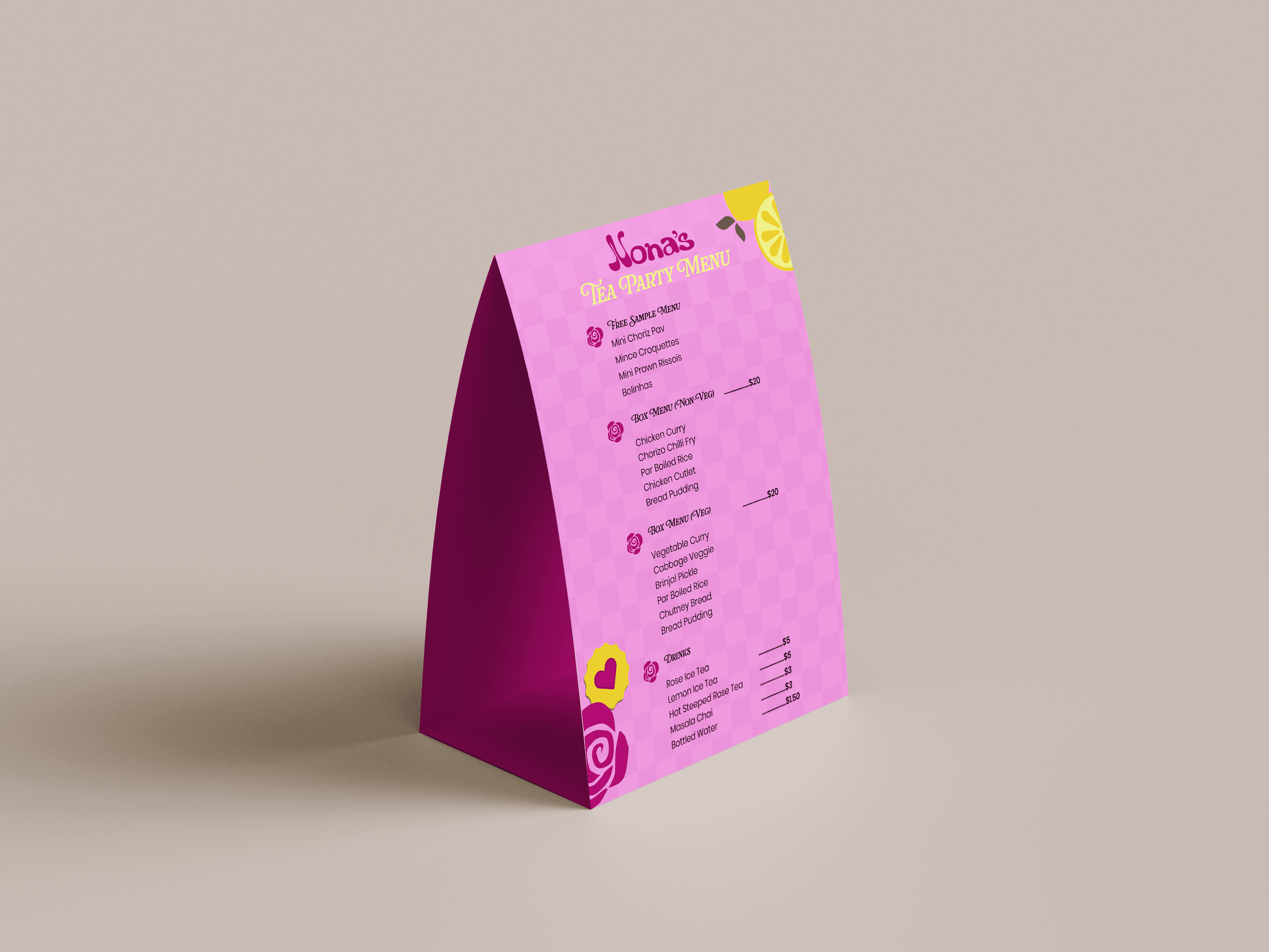 Table Menu