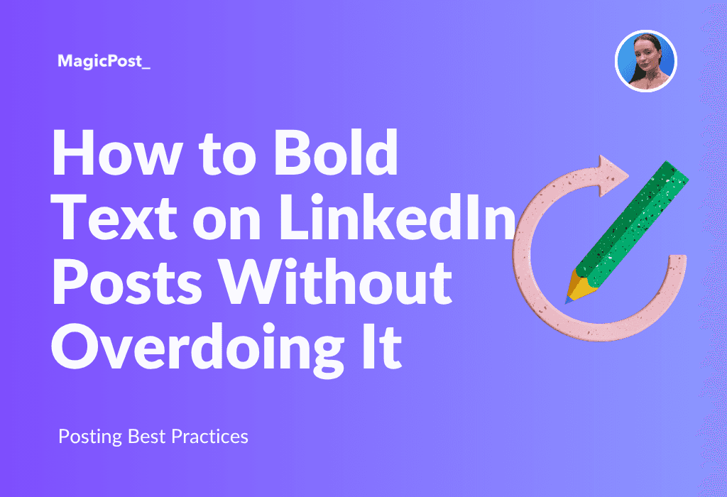 MagicPost's thumbnail for the article "how to hold text on LinkedIn"