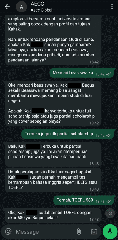 Lead Qualification (IELTS & Education)