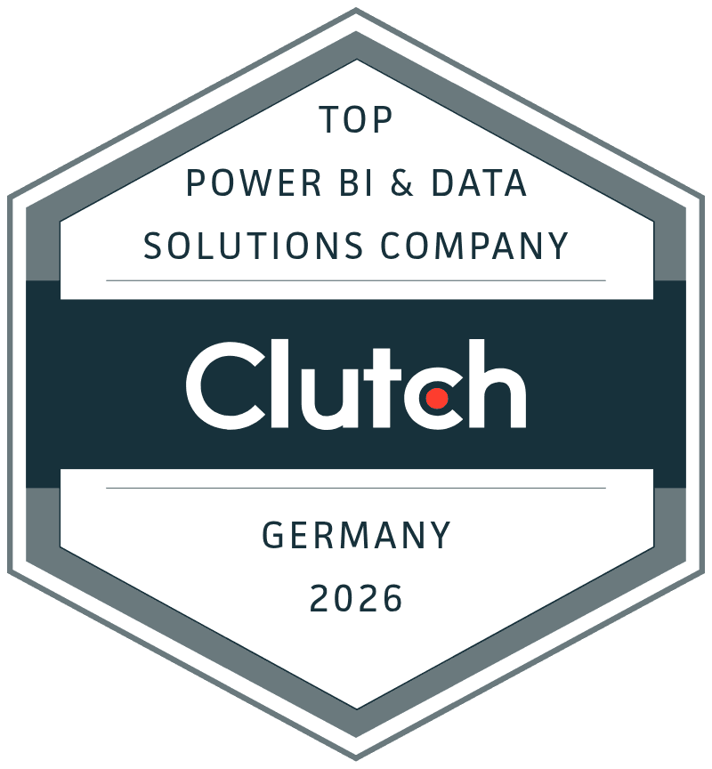 CaseWhen Consulting founders, Sajagan Thirugnanam and Austin Levine, collaborating on Power BI consulting strategies in a modern workspace with laptops displaying the CaseWhen Consulting logo.