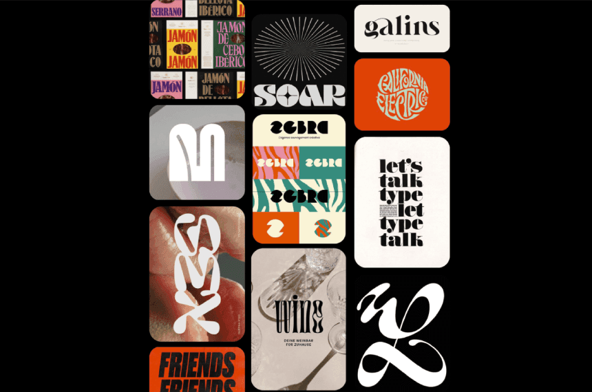 8. Typography Design Letter Patterns Moodboards