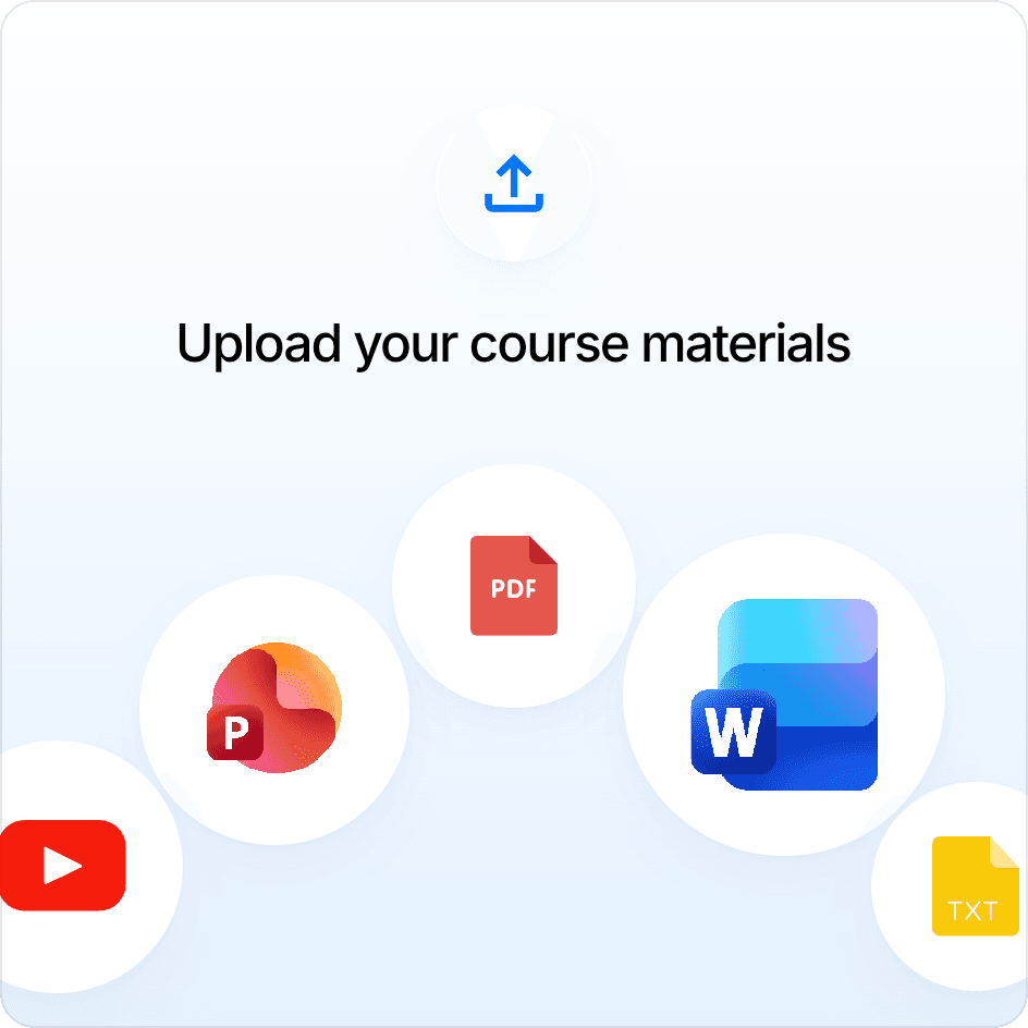 Uploading course materials to Studygenie