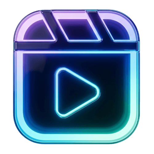Instagram Reel logo in a 3d style