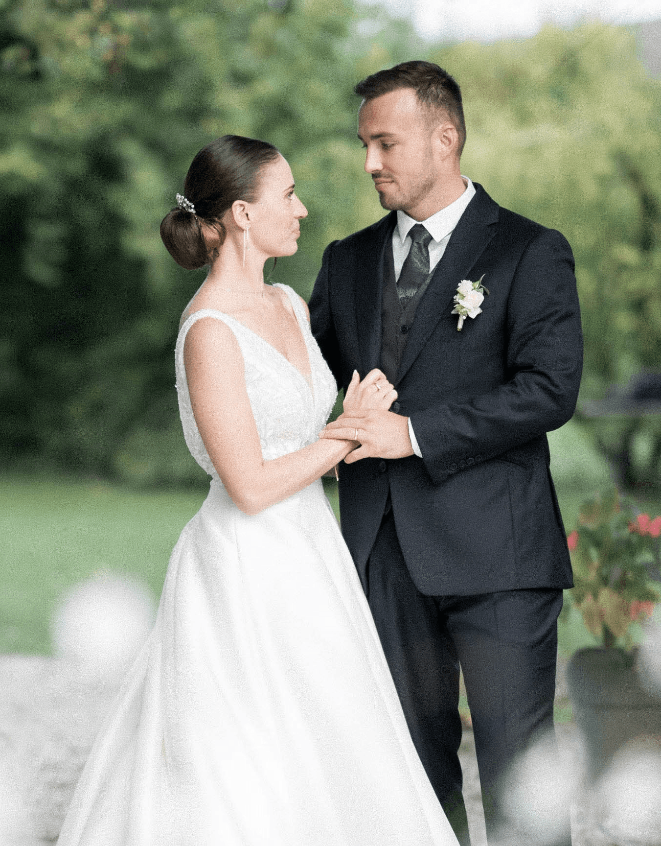 married couple pose 1