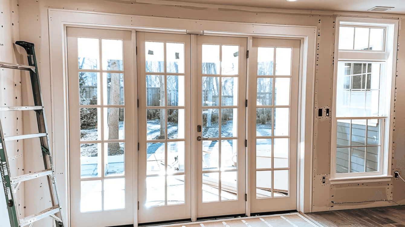 freshly-installed-exterior-french-doors