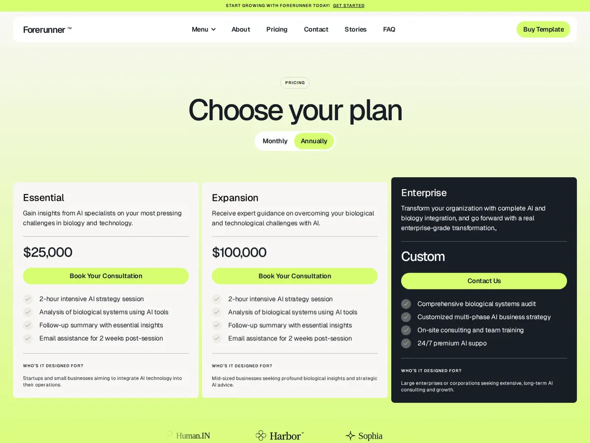 detail image 3 of the forerunner™ framer website template