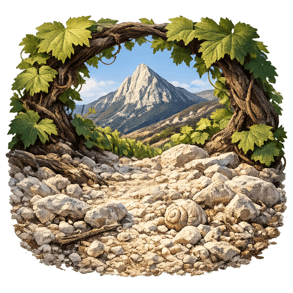 Detailed graphic of the Matelica wine region.