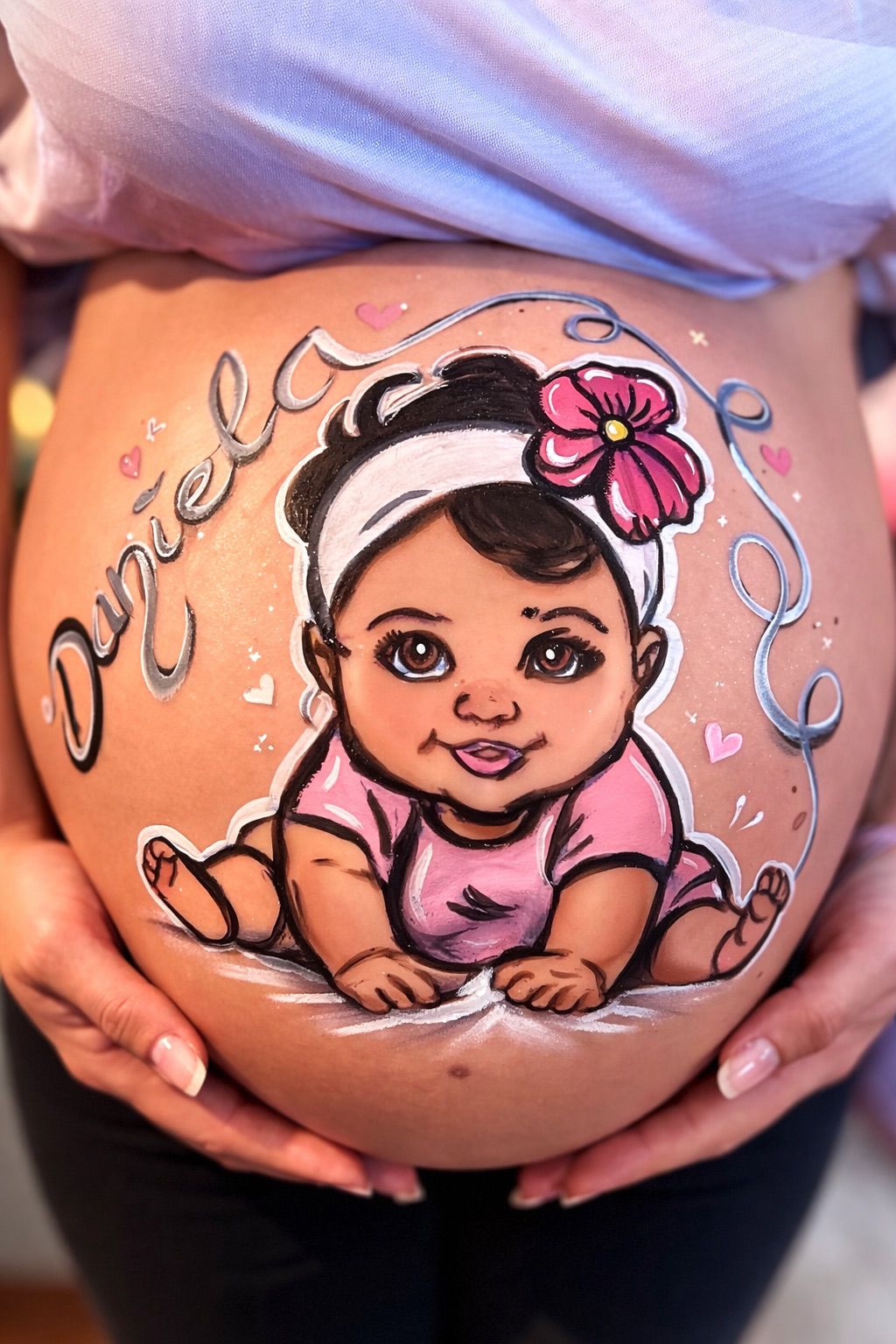 Vibrant digital illustration of a cat with blue eyes, featuring splashes of multicolored paint in yellow, blue, and pink on a dark background, showcasing a creative and artistic style.