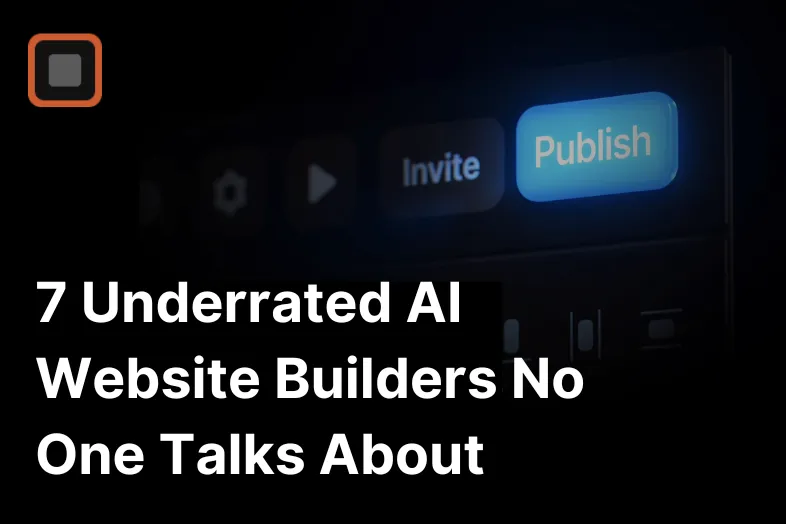 7 underrated AI website builders