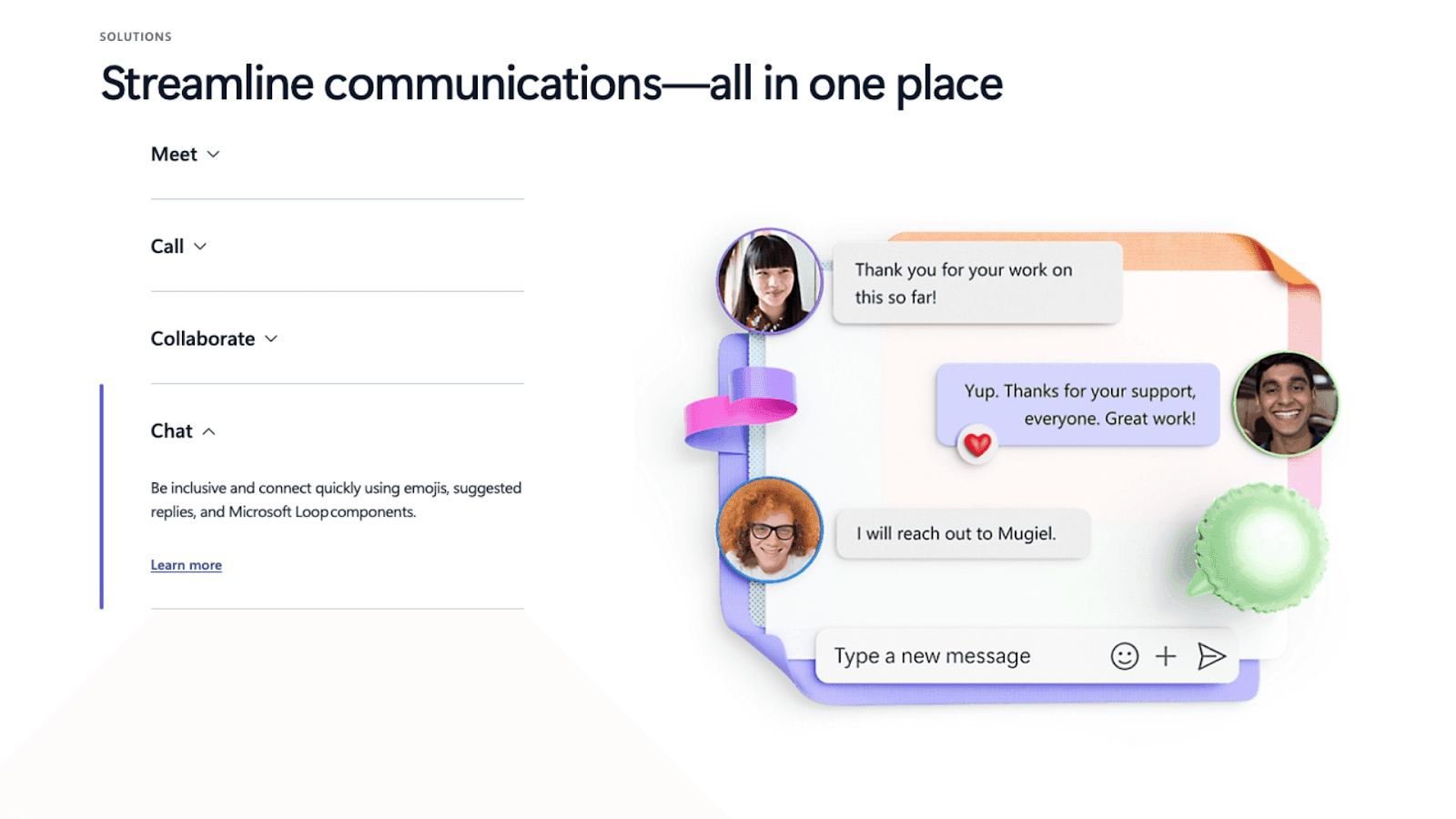 Microsoft Teams empowers team communication