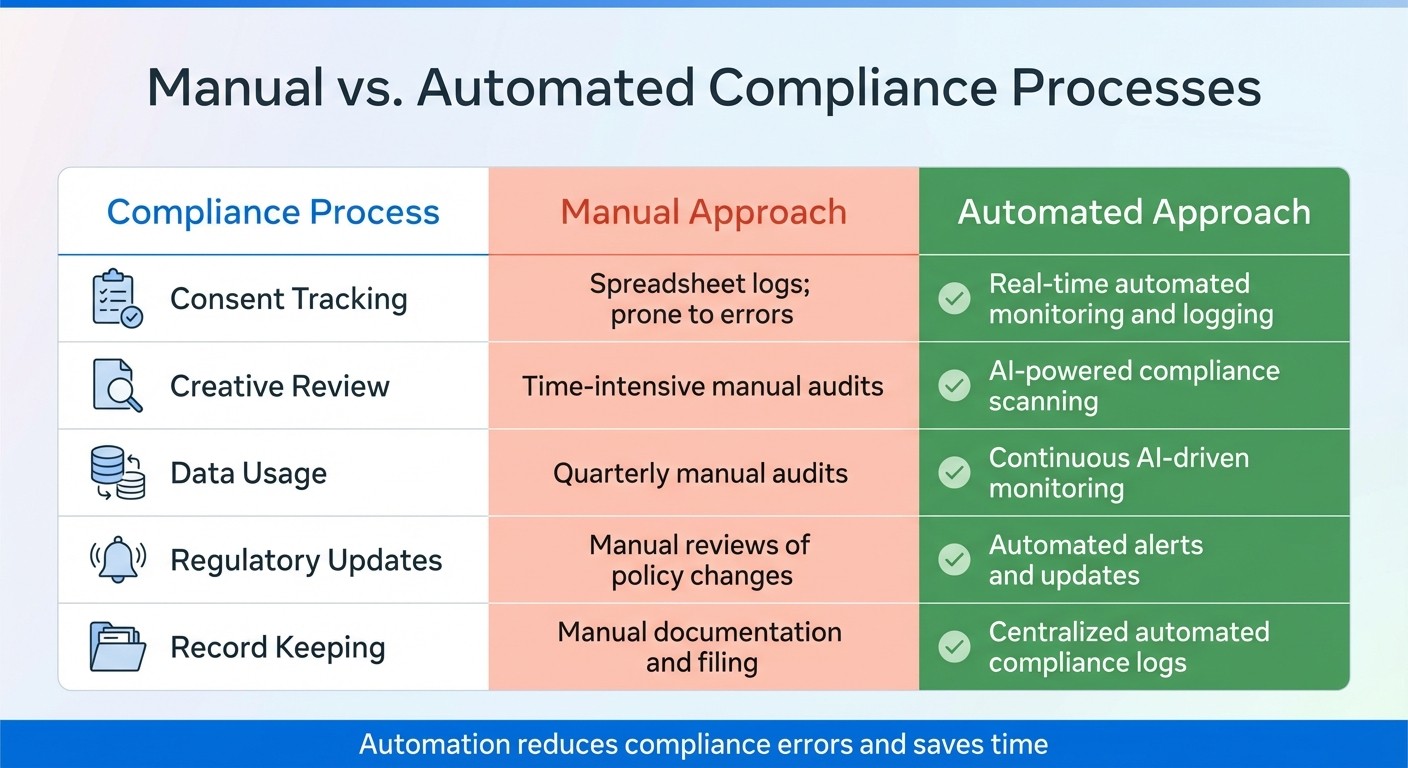 Manual vs Automated Meta Ad Compliance: Process Comparison