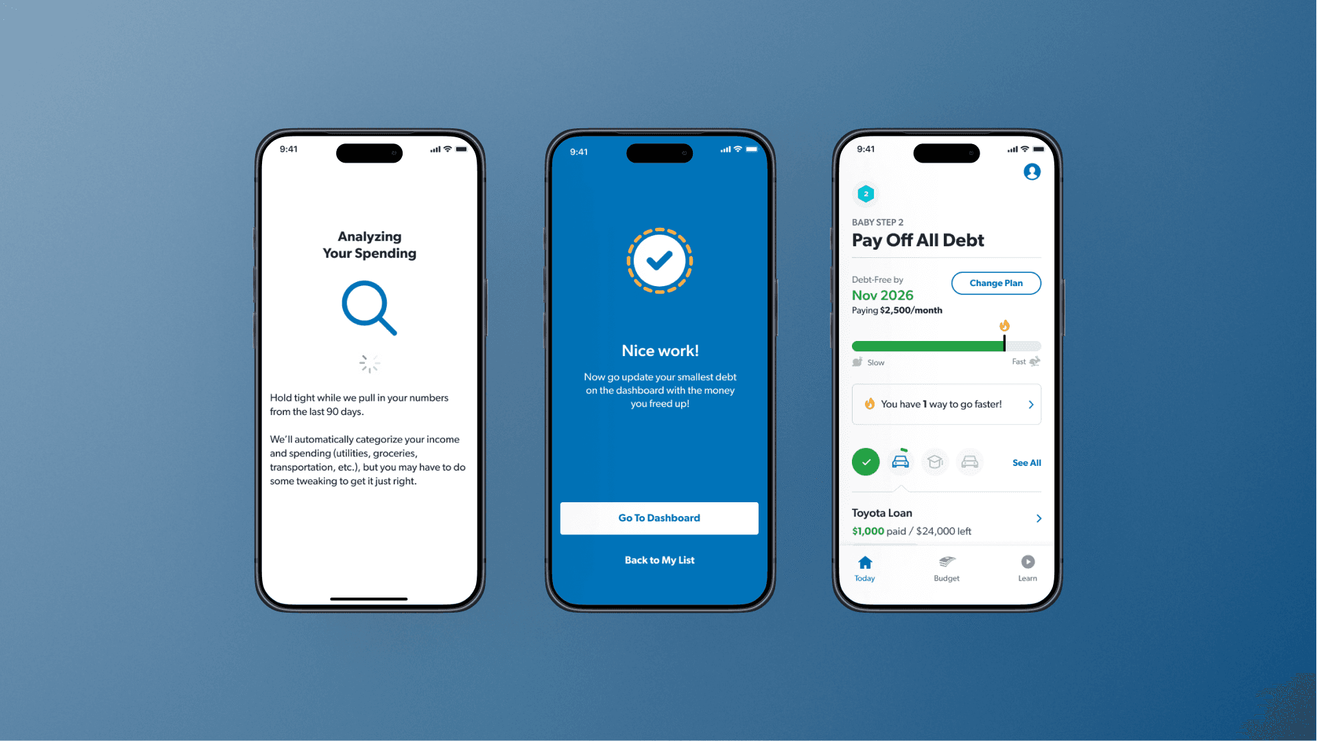 Some of the interactive animations within the app.