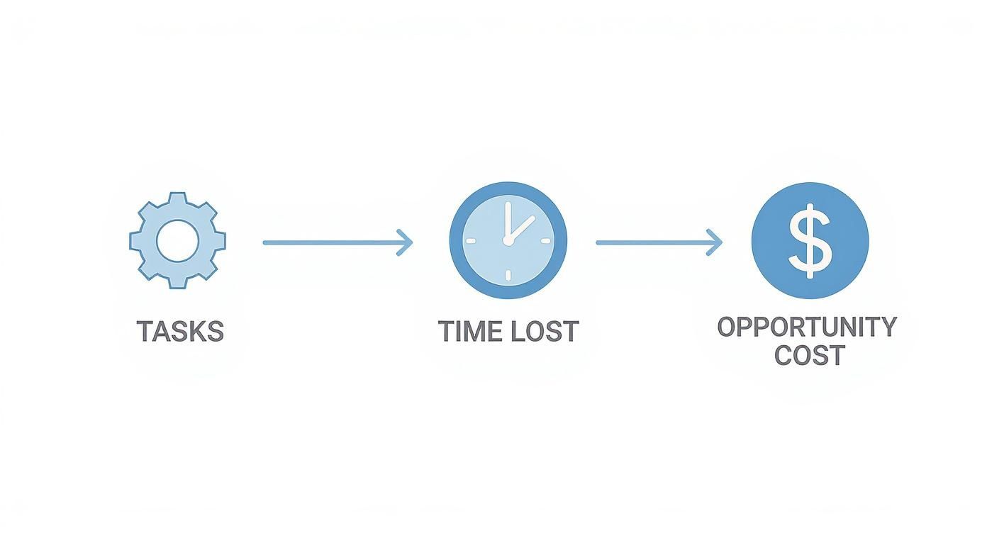 Infographic about how to automate repetitive tasks