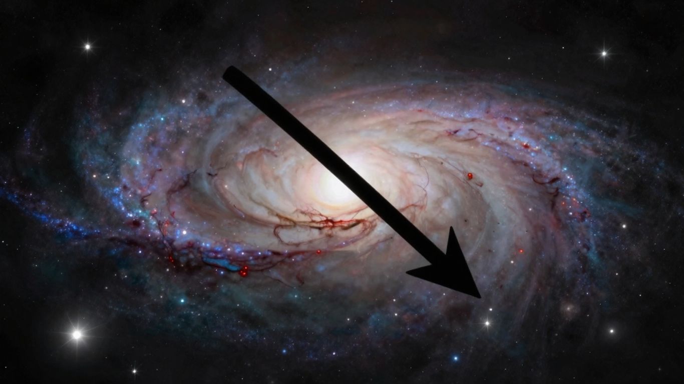 Galaxy with a downward arrow indicating performance drop.