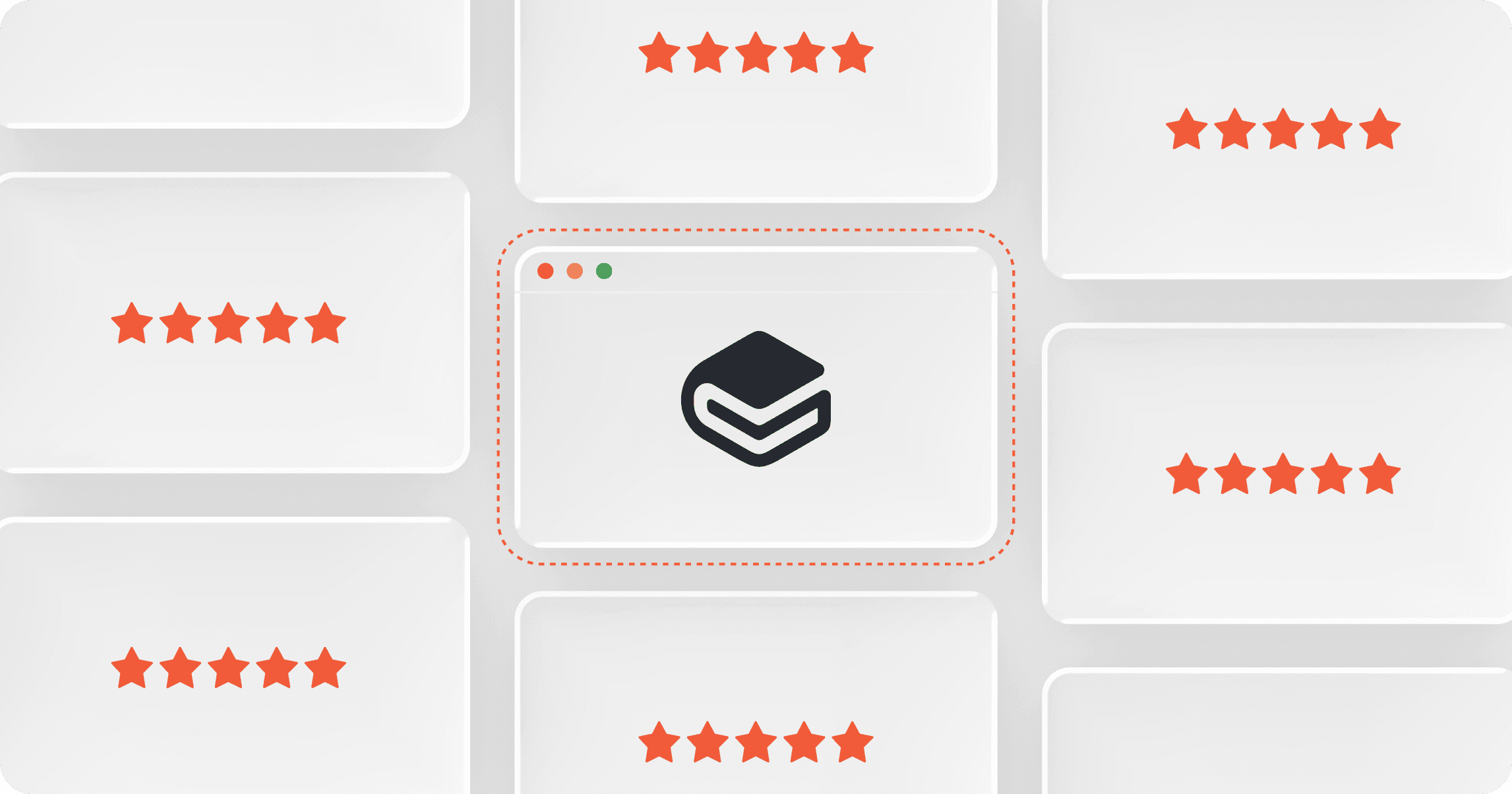 An illustration depicting 5 star documentation