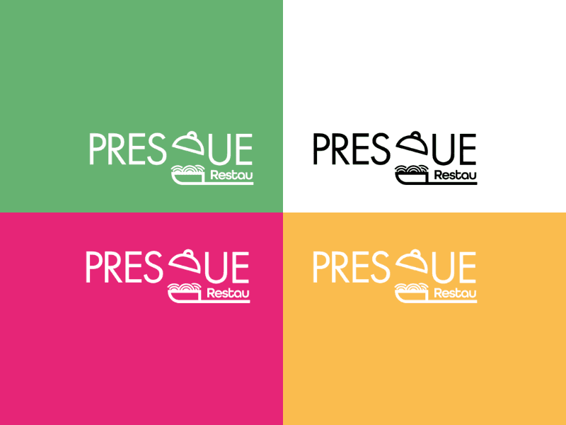Logo conçu sur Adobe Illustrator autour d'un concept fort : des spaghettis, un  plat du quotidien,  servi sous cloche comme en gastronomie, symbolisant l'idée que l'expérience restaurant s'invite désormais à la maison. Typographie simple et lisible pour ne pas concurrencer la puissance du pictogramme.