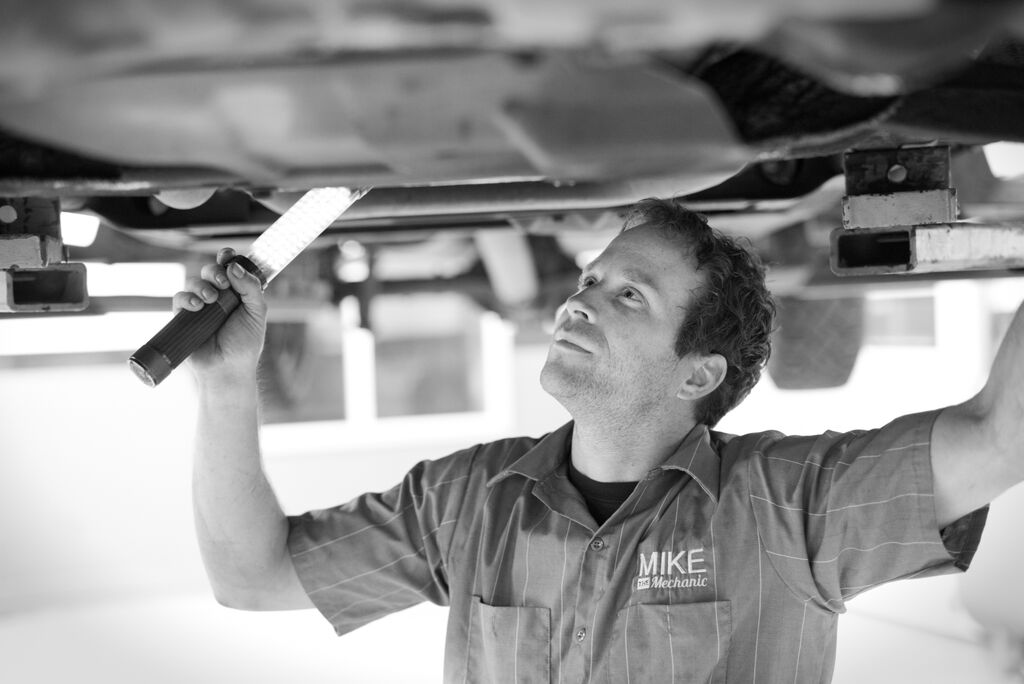 Owner Mike the Mechanic portrait