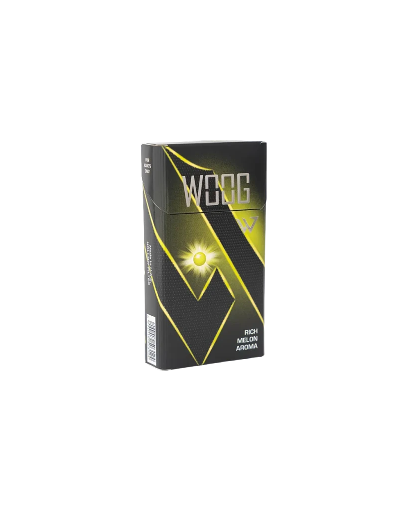Woog Melon Mint cigarette pack.