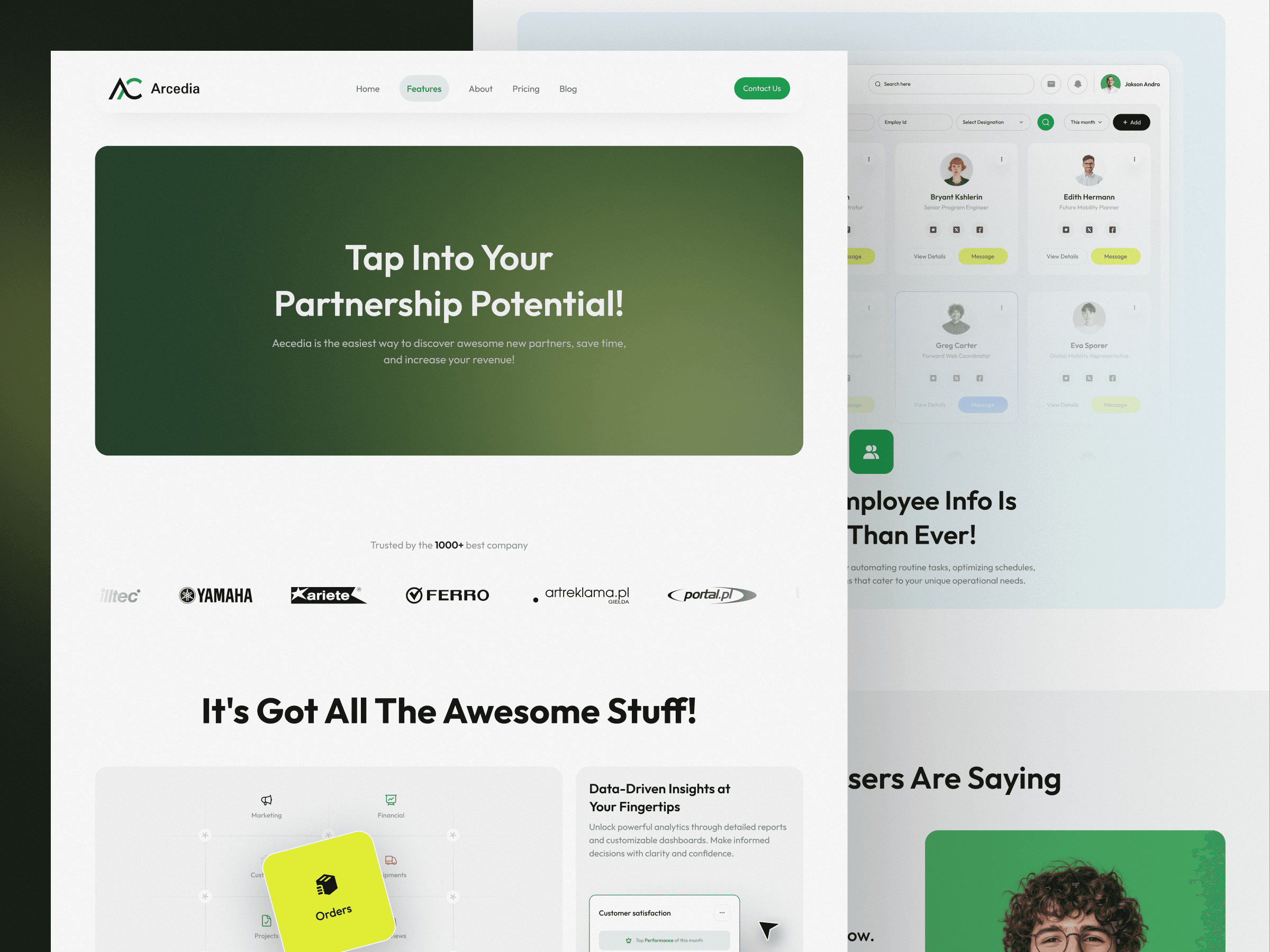 framer startup template
