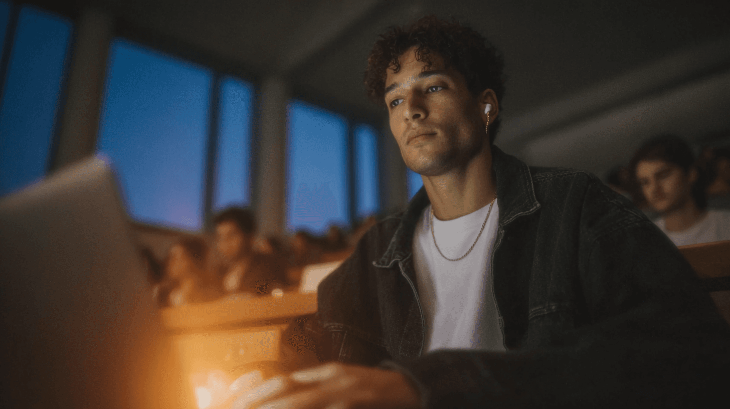 Students and lecture note-takers