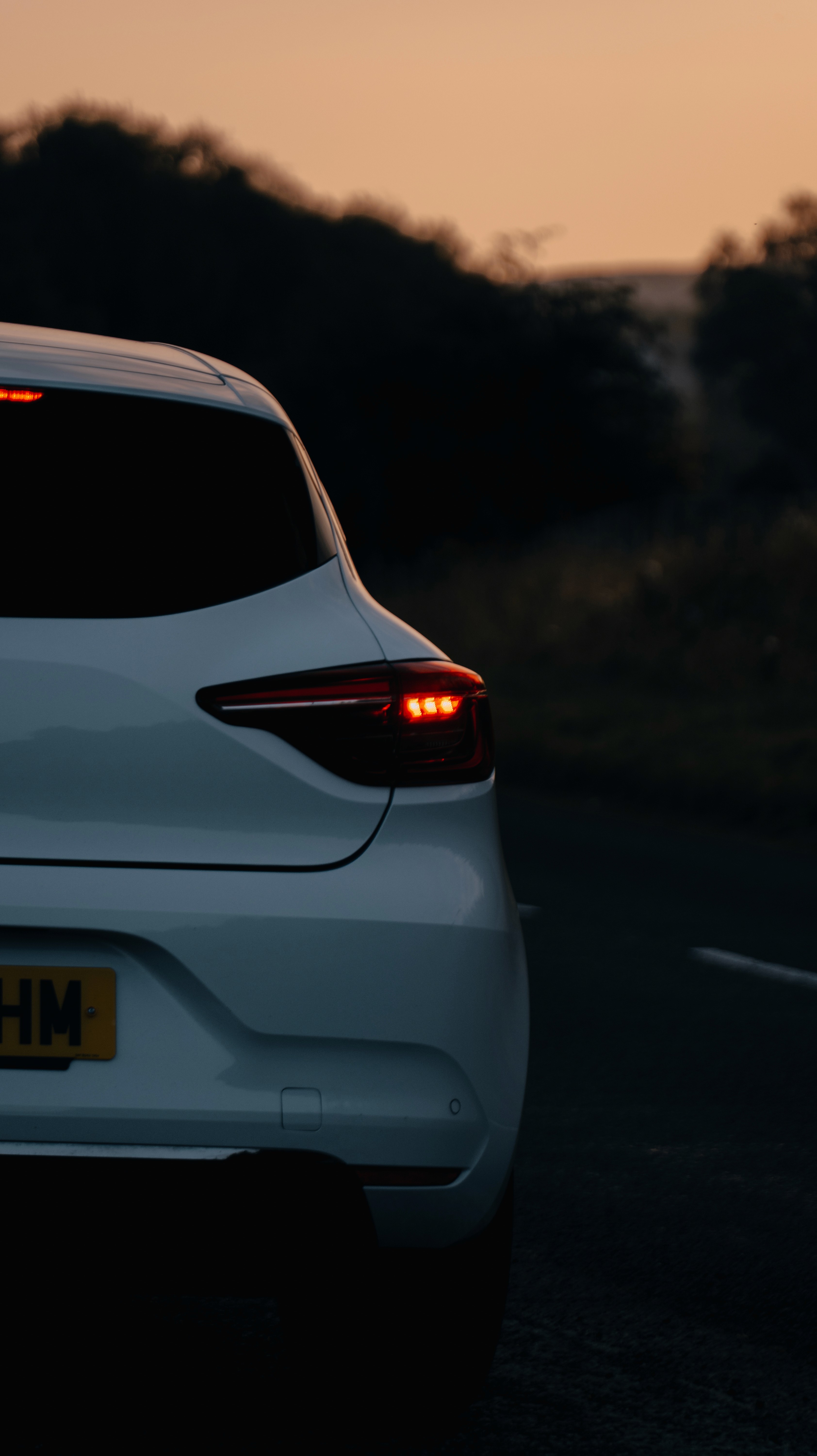 Renault clio shot at sunset