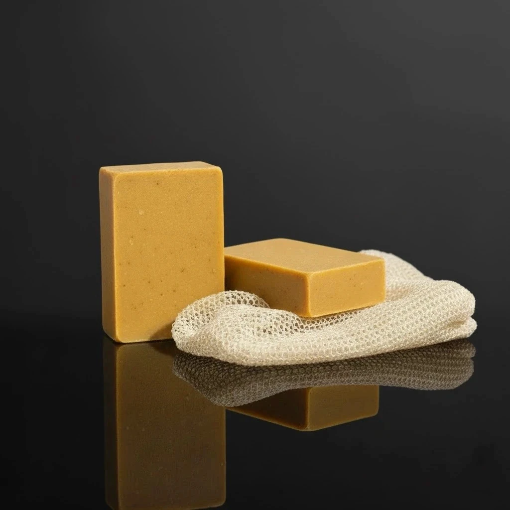 SFY Labs+ Turmeric Kojic Acid Brightening Soap — natural bar for men that helps fade dark spots and even skin tone.