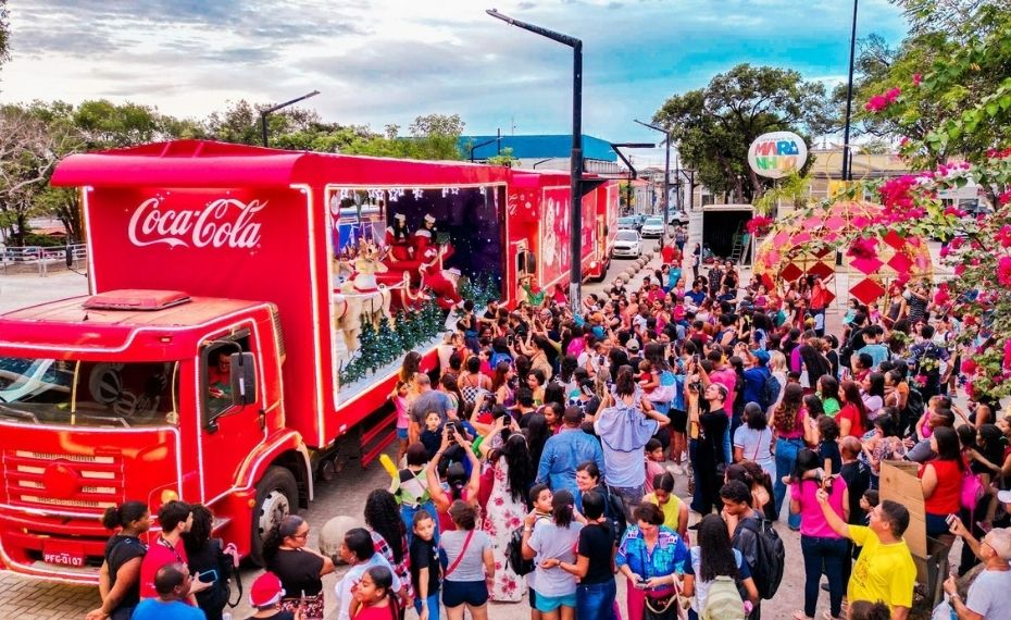 Caravana de Natal da Coca-Cola já está passando por cidades do Nordeste